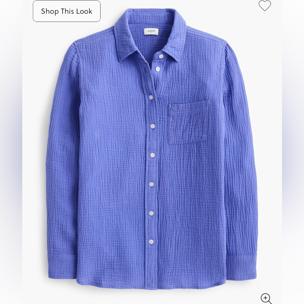 J CREW | Double-gauze button-up shirt - Picture 2 of 8
